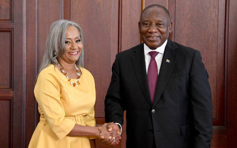 Ambassadors welcomed by Ramaphosa