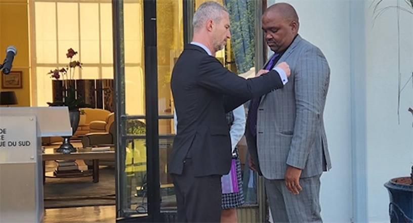 Prof Bismark Tyobeka awarded National Order of Merit by France