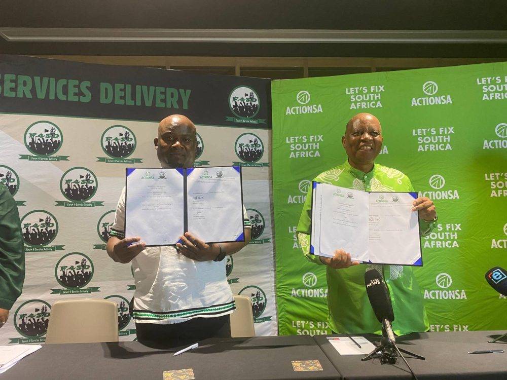 ActionSA forms alliance with F4SD for 2026 local government elections